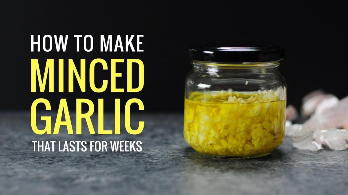 'Video thumbnail for How to Make Minced Garlic That Lasts for Weeks'