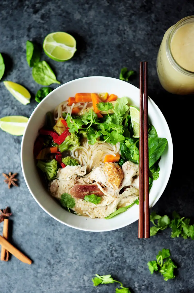 This turkey pho recipe is unbelievably quick to put together and it tastes darn authentic. Next time you have leftover turkey, you know what to do.