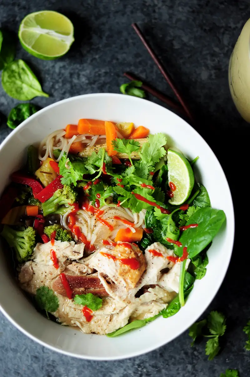 This turkey pho recipe is unbelievably quick to put together and it tastes darn authentic. Next time you have leftover turkey, you know what to do.