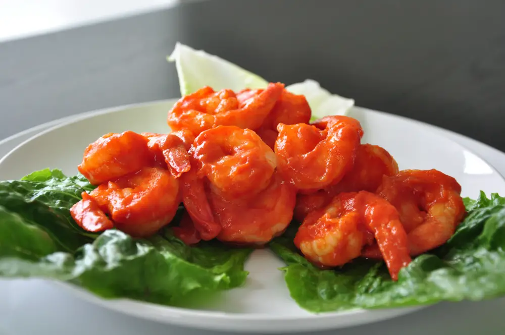 Sriracha, Tomato and Honey Shrimp