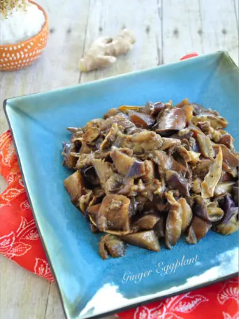 6 ingredients and 30 minutes are all you need to make this simple and absolutely delicious ginger eggplant. It goes extremely well with your grains!