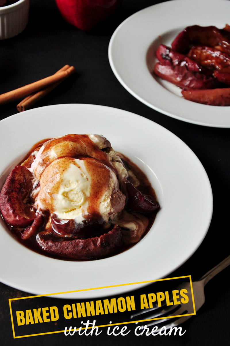 Baked Cinnamon Apple With Ice Cream StreetSmart Kitchen