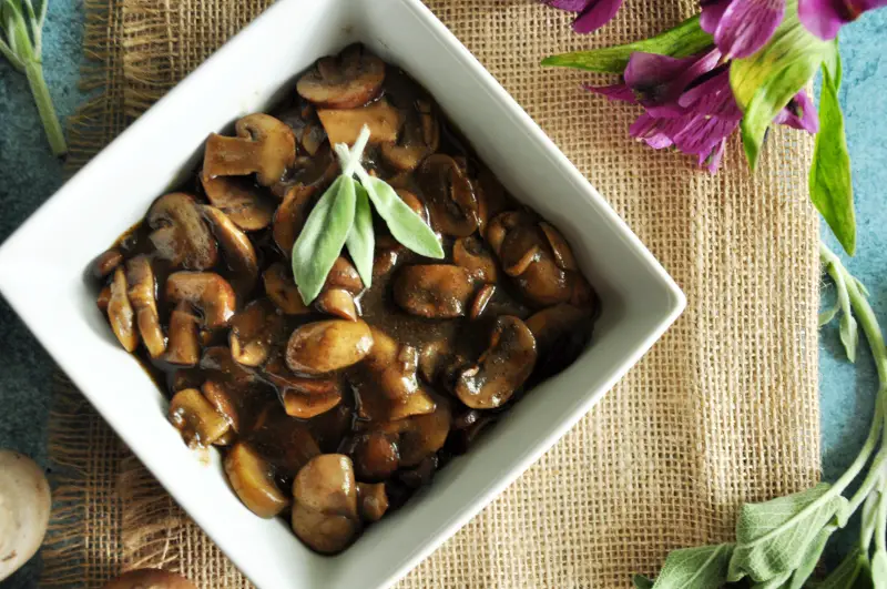 Gluten-Free Sage Mushrooms