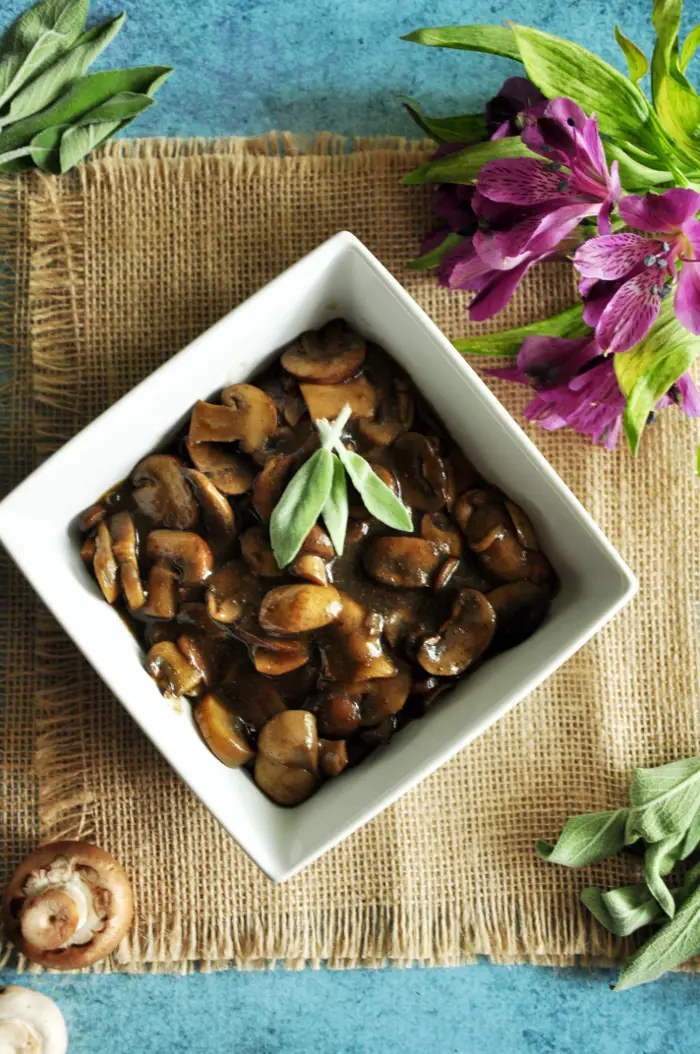 Gluten-Free Sage Mushrooms