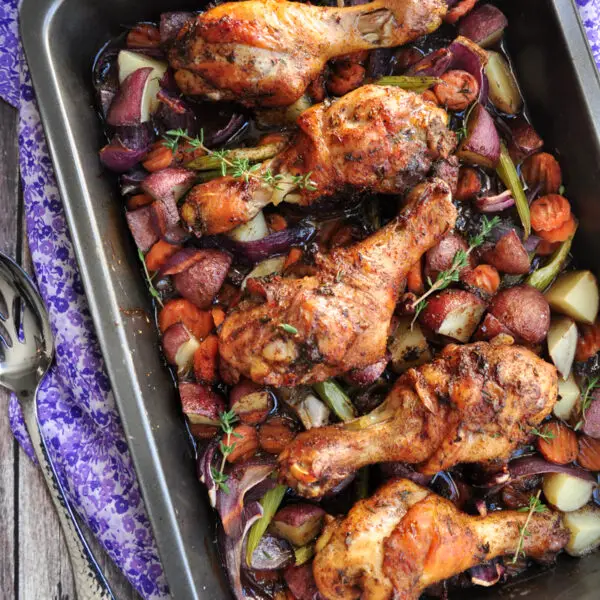 DelishPlan - One-Pan Caribbean Jerk Chicken With Vegetables -1