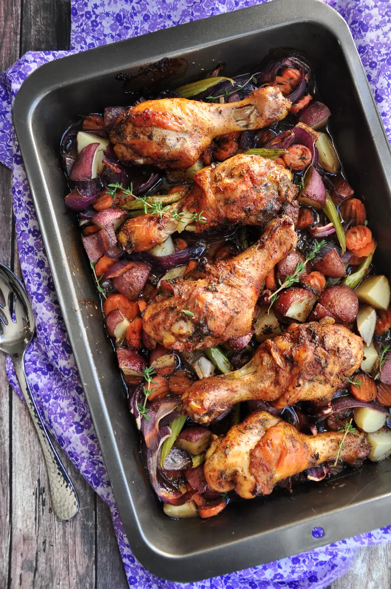 DelishPlan - One-Pan Caribbean Jerk Chicken With Vegetables -1