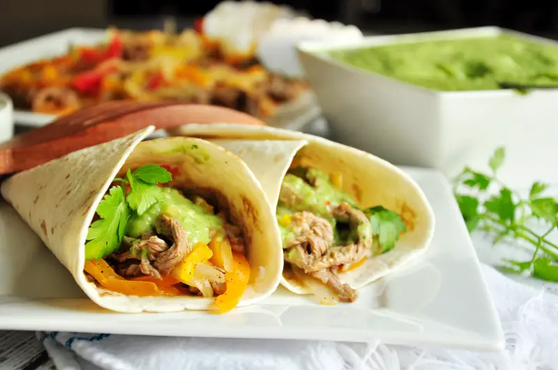 Steak Fajitas With Salsa Verde