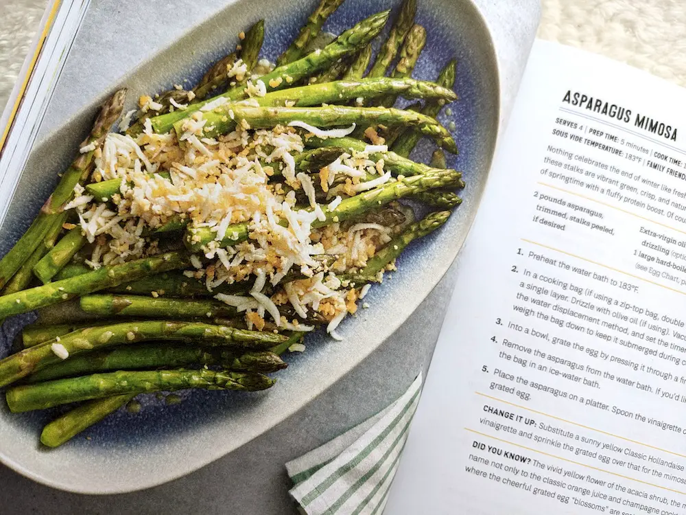 Asparagus Mimosa from the Complete Sous Vide Cookbook by Sharon Chen