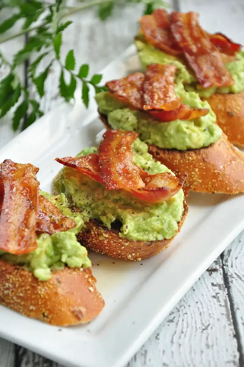 Avocado Toast with Bacon and Maple Syrup