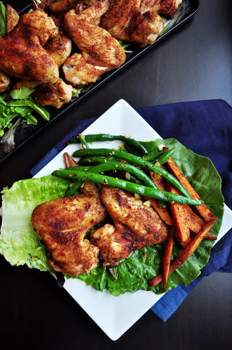 Mouthwatering baked chicken wings with savory crispy skin that locks in a smoky cumin flavor and much more. It only takes 10 minutes of hands-on time.