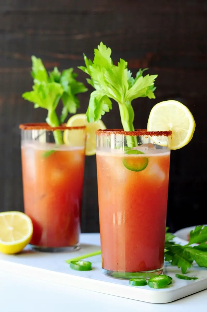 Get the health benefits of bone broth in your next cocktail! This Bloody Bull recipe gives you the perfect combination of a Bloody Mary and a Bullshot, with savory and nutritious bone broth added in.