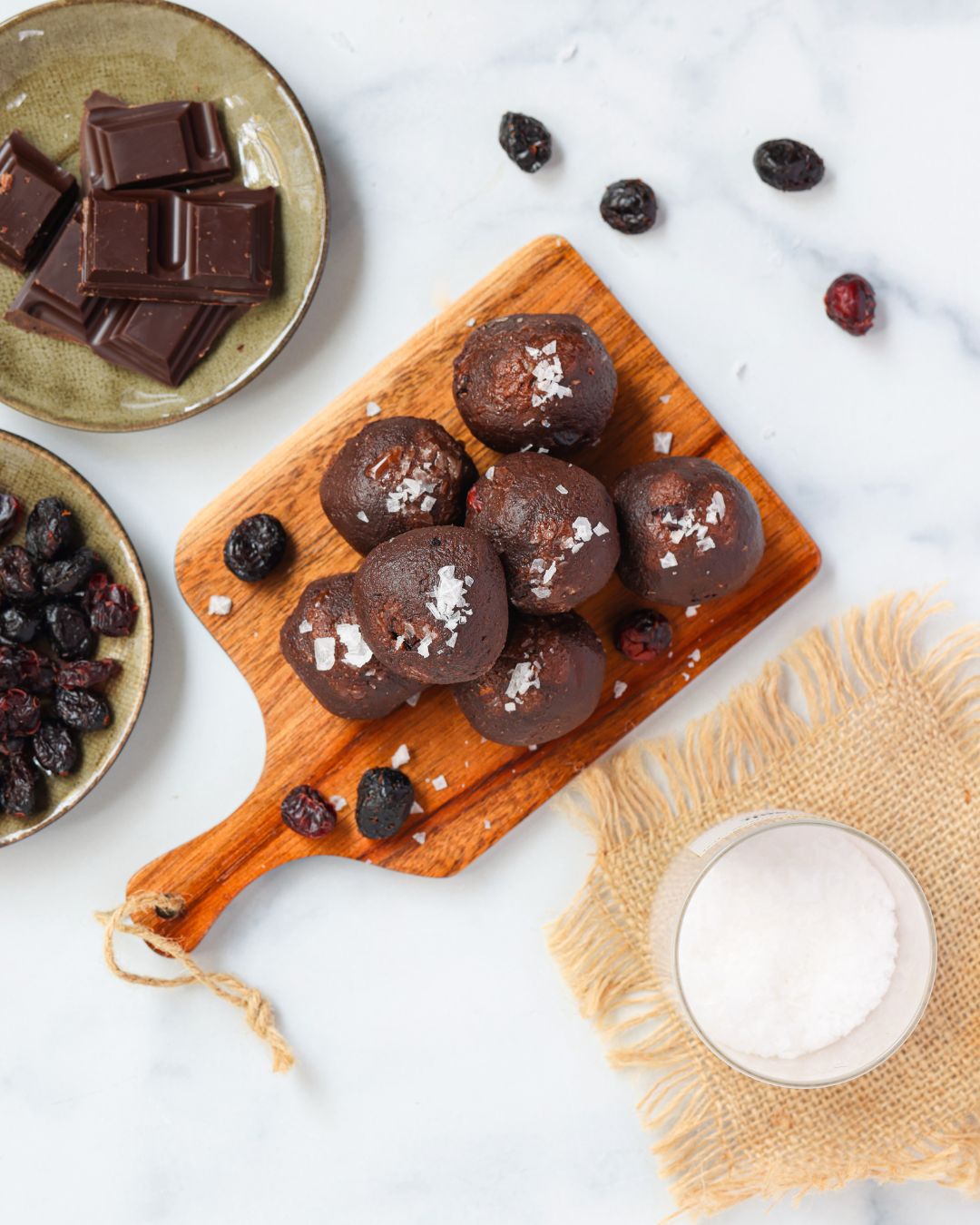 Cherry Chocolate Truffle is your healthy holiday hero. Indulge in antioxidant-rich dark chocolate & cherries without blowing your progress.
