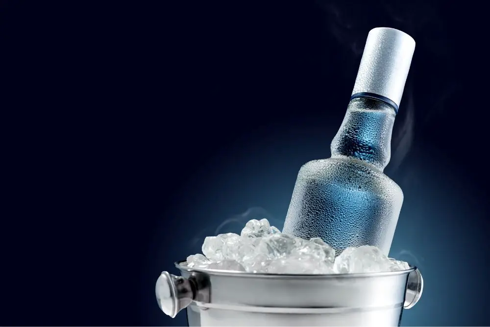 Chilled Bottle of Vodka