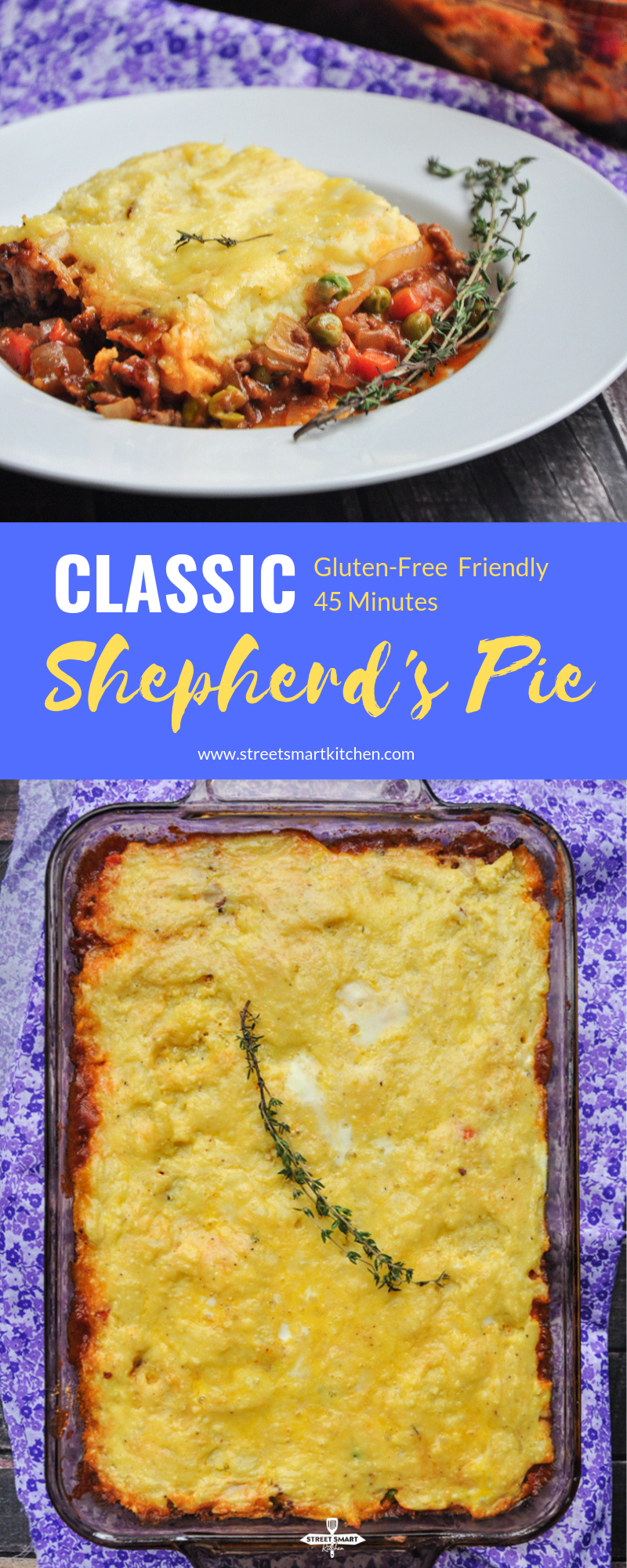 A delicious and healthy and classic Shepherd’s Pie recipe made with beef. It will become a staple in your house if you give it a try!