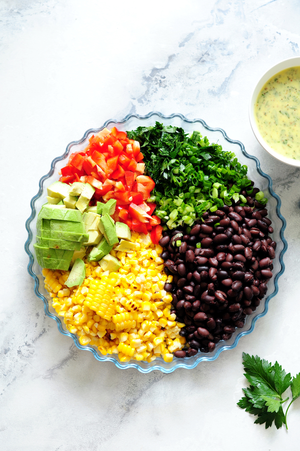 Ingredients for Corn and Black Bean Salad
