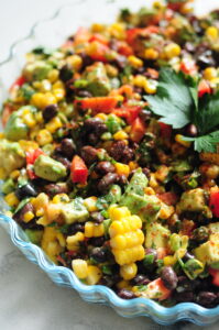 Corn and Black Bean Salad with Garlic Lemon Aioli - StreetSmart Kitchen