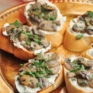 Creamed Mushroom Toast