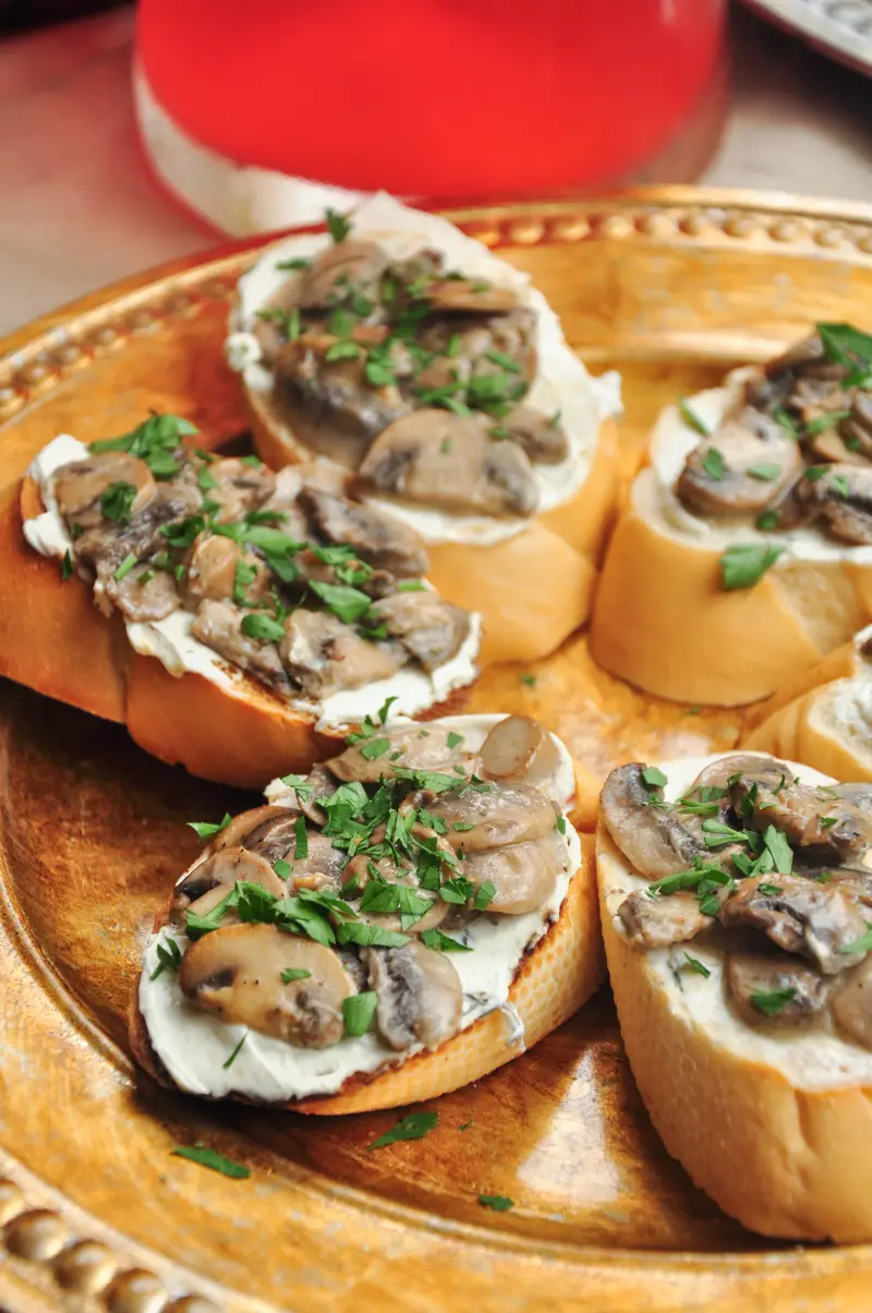 Creamed Mushroom Toast