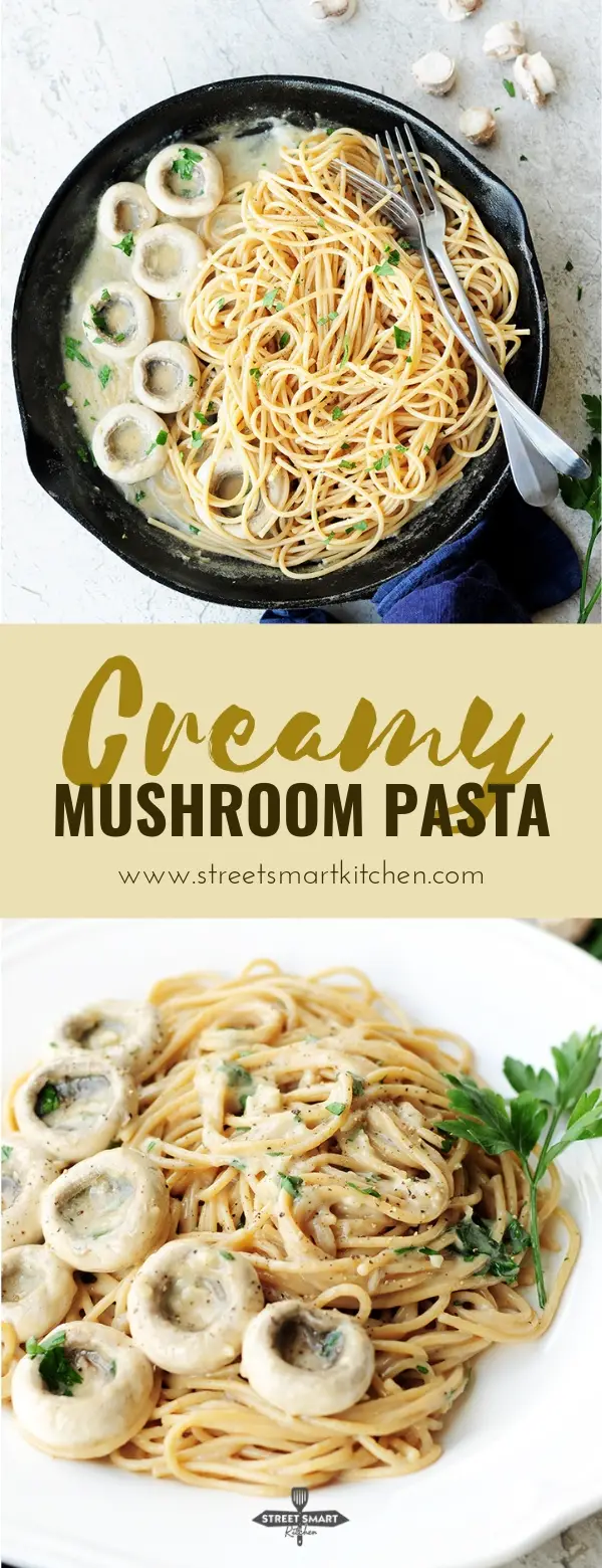 This 20-minute creamy mushroom pasta recipe satisfies your strongest Italian food cravings while providing epic flavor and a boost of nutrition. 