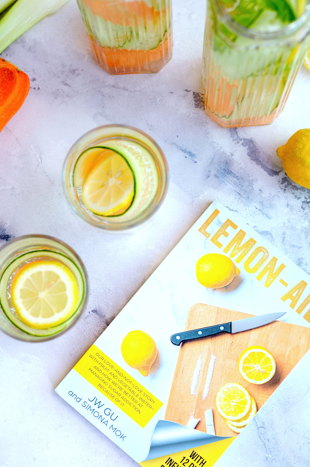 Cucumber Lemon Water from the Lemon-Aid Book