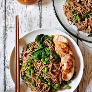 Soba Noodles with Chipotle Pecan Pesto