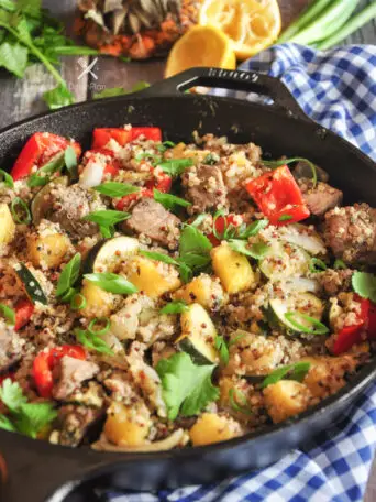 Pineapple Tuna Quinoa Skillet