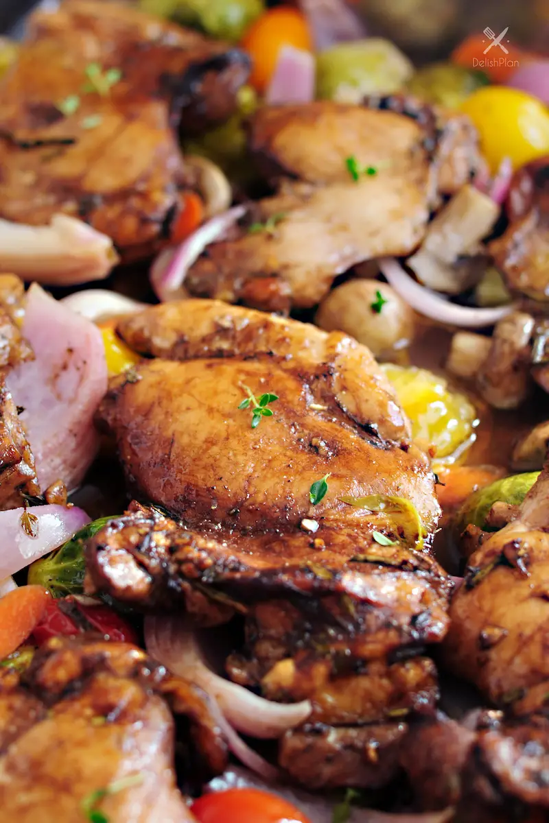 One-Pan Balsamic Chicken with Roasted Vegetables