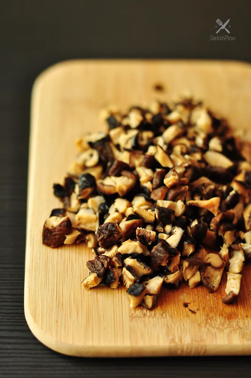 Vegan Mapo Tofu - shiitake mushrooms