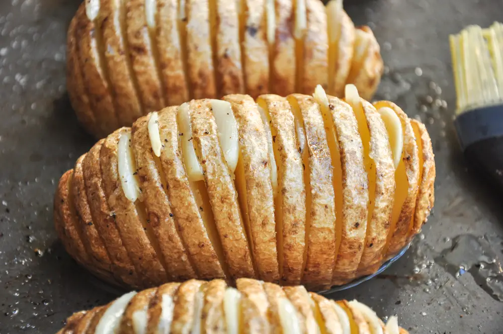 Garlic Herb Hasselback Potatoes