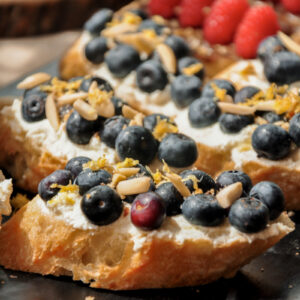 Blueberry Ricotta Toast