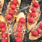 Chocolate-Hazelnut & Raspberry Toast