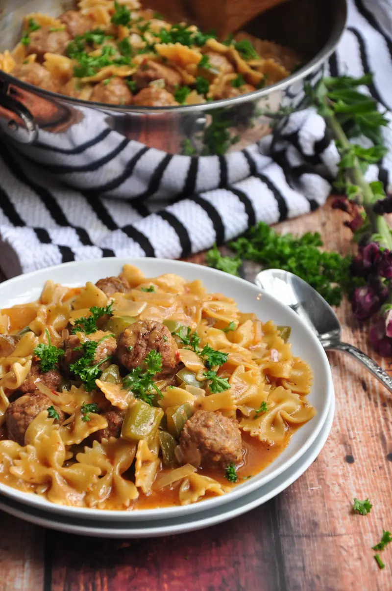 Skillet Meatball Goulash