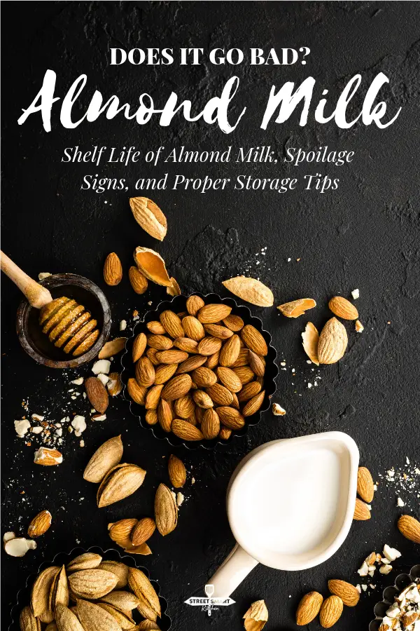Does almond milk go bad? Yes. Almond milk lasts a few days longer than fresh cow's milk, but it can go bad. Discover how long before it spoils, and learn the signs of bad almond milk.