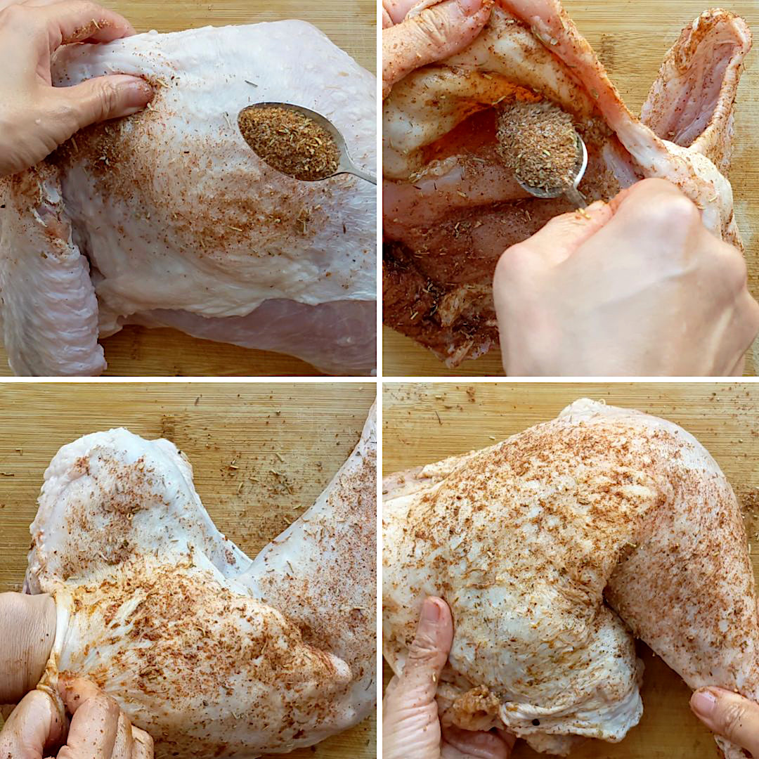 Dry brine the turkey