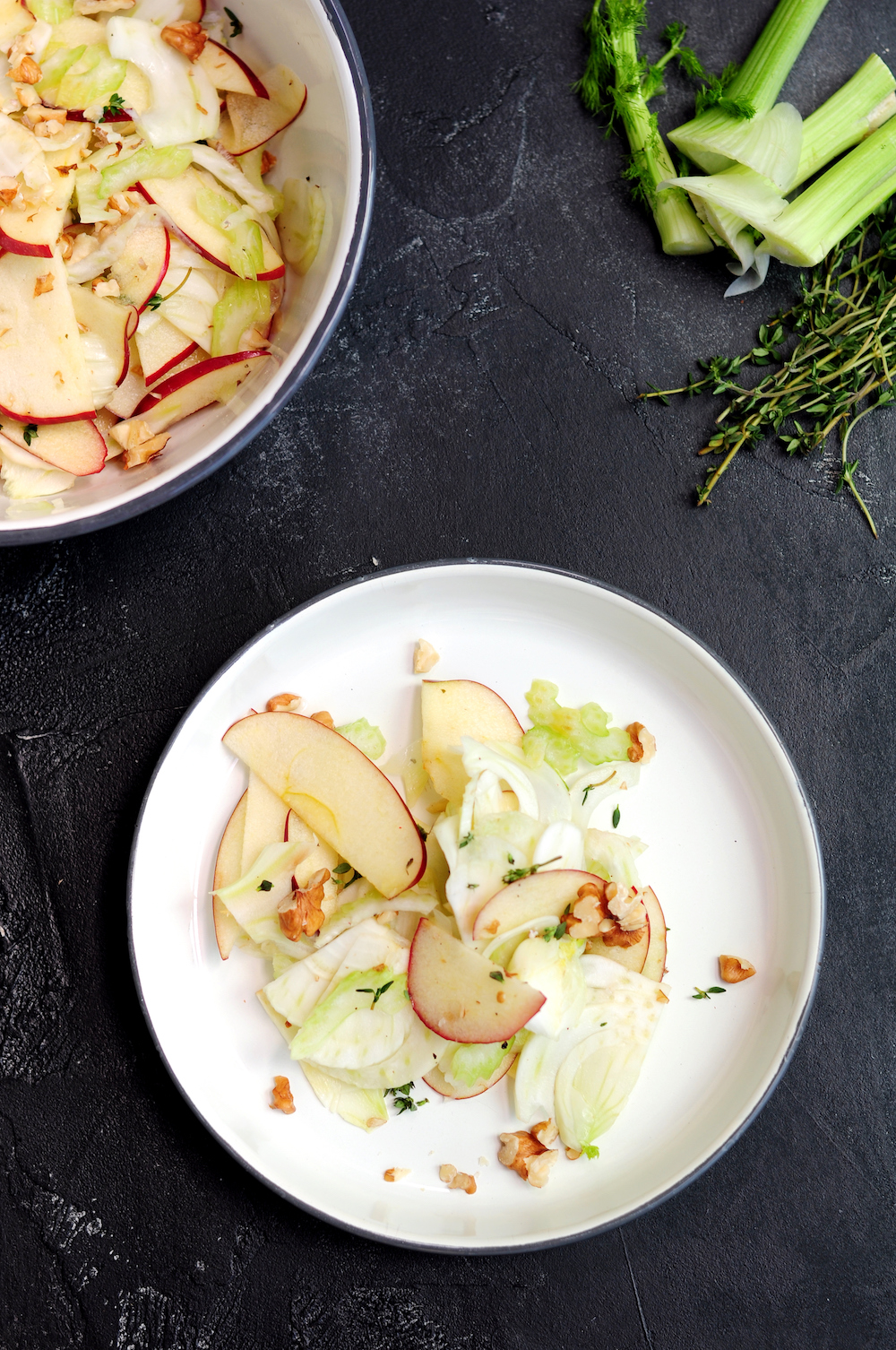 Fennel and Apple Salad with Honey Vinaigrette 