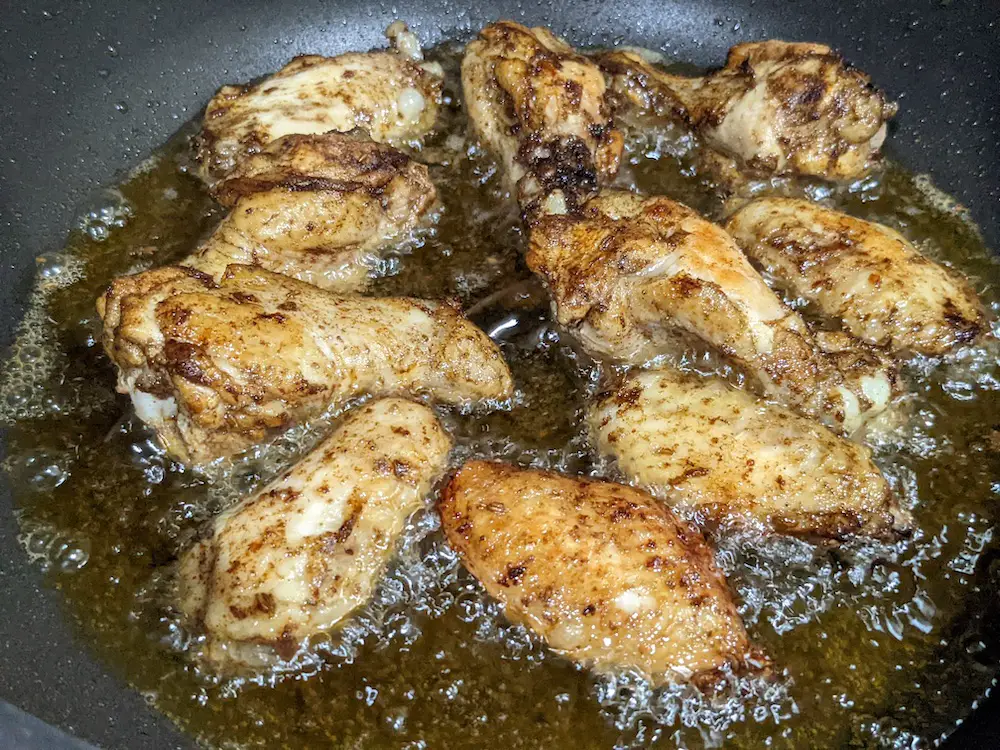 Frying Sous Vide Chicken Wings