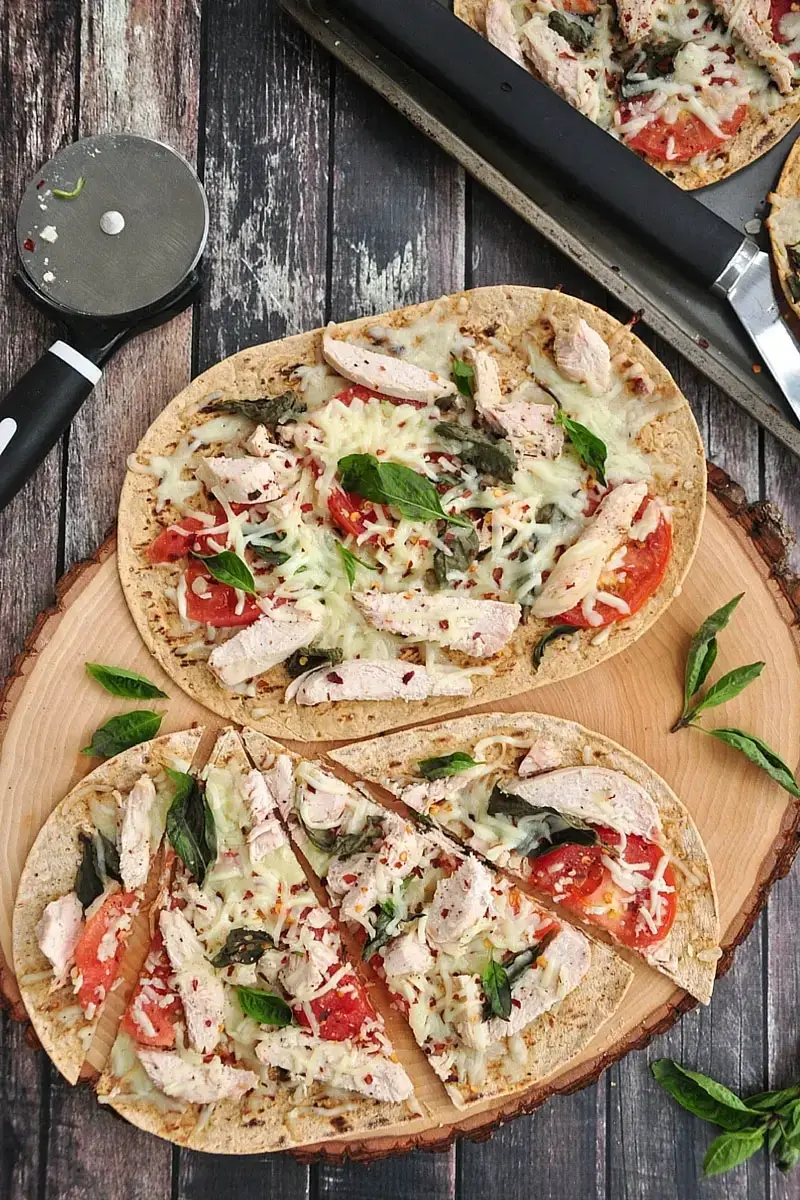 Grilled Chicken Flatbread Pizza