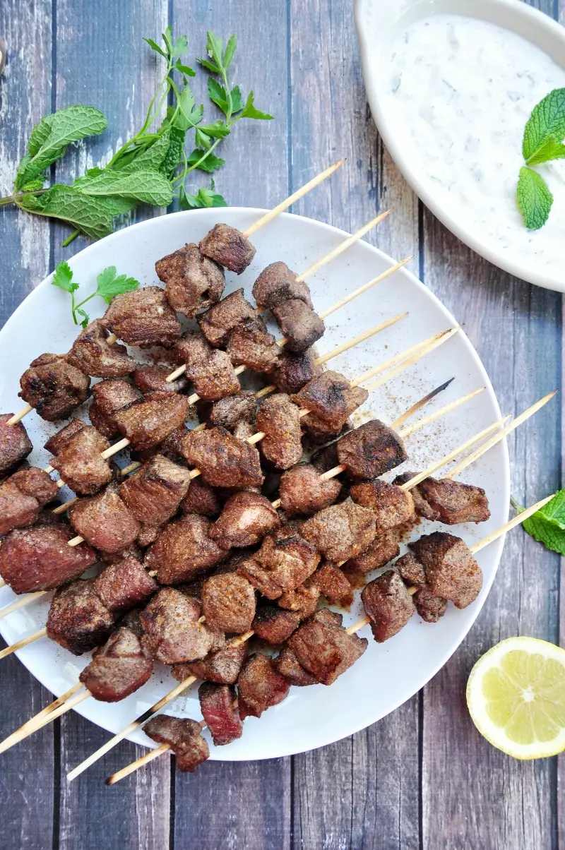 Served with tzatziki and seasoned with all the right spices, these lamb kabobs are perfect for a quick Greek-inspired dinner. Ready in 40 minutes or less. 