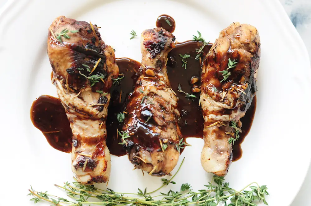 Honey Balsamic Sous Vide Chicken Legs