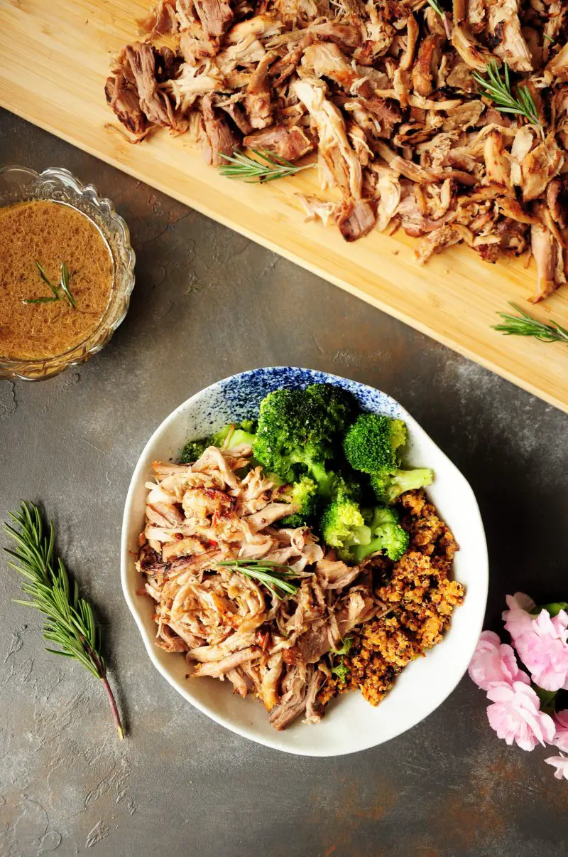 Mexican Quinoa Bowl with Sous Vide Pork Shoulder