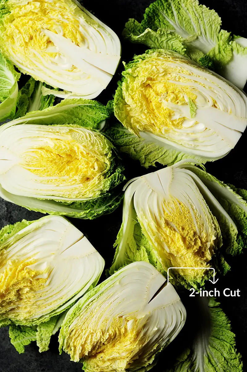 How to Make Kimchi - prepare napa cabbage