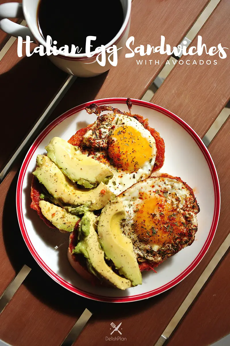 Done in just 10 minutes, this Italian Egg Sandwiches with Avocados is a fantastic quick breakfast!