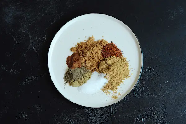 Combine all jerk dry-rub ingredients in a small bowl.