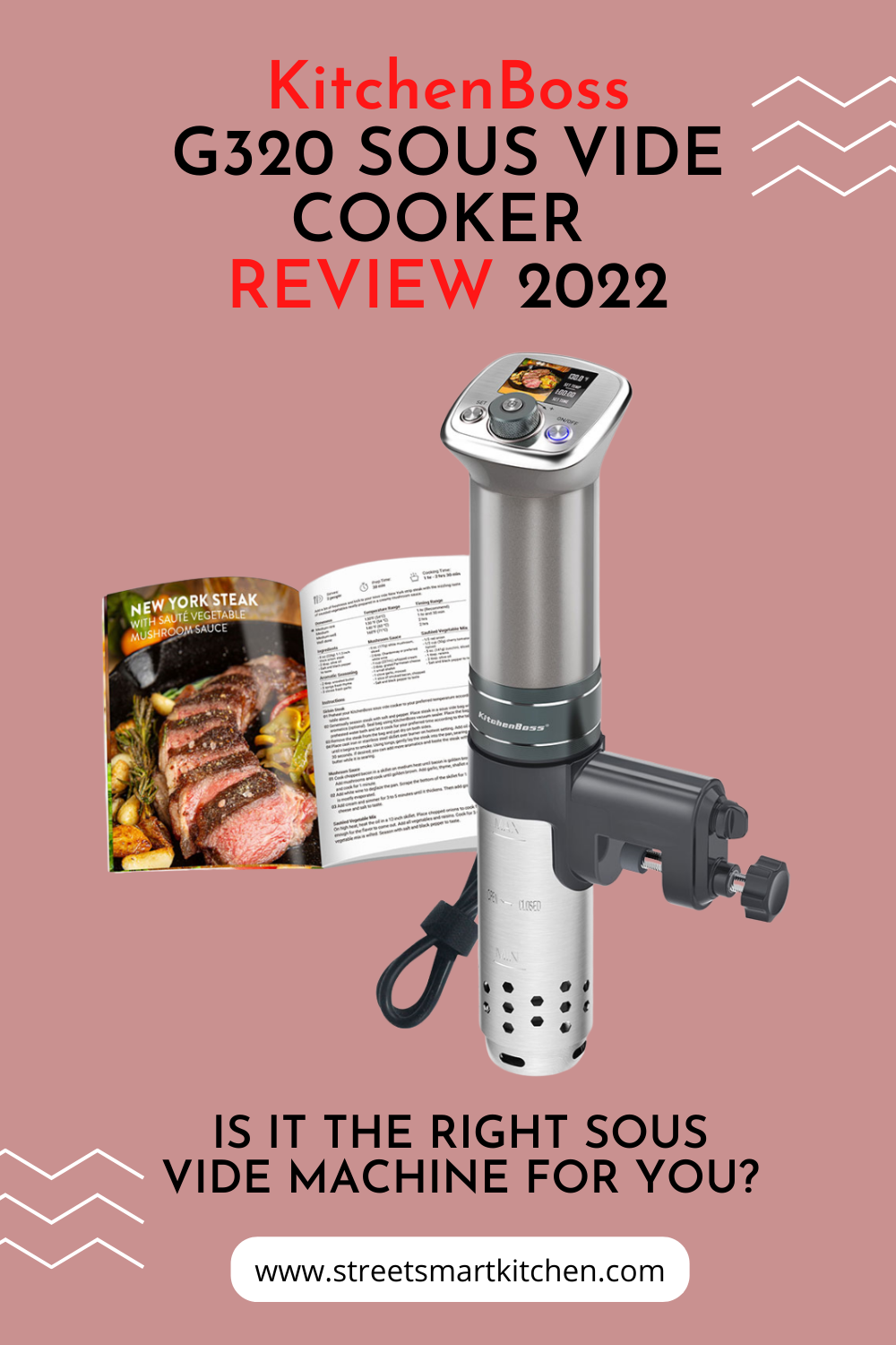 Looking to buy a sous vide machine? Read this in-depth KitchenBoss G320 Sous Vide Cooker review and decide if it's the right fit for you.