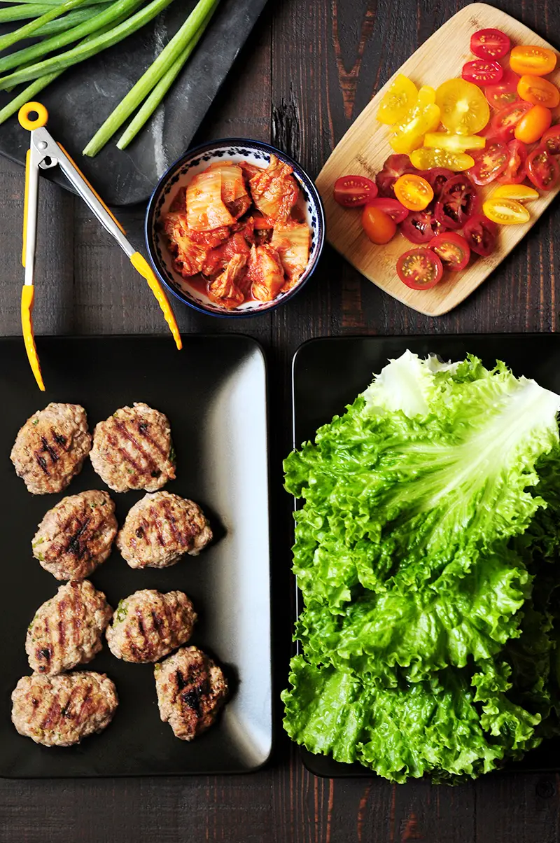 Korean Beef Lettuce Wraps Patties