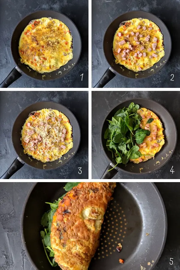 Start your day right with this gluten-free breakfast omelette! It’s loaded w/ vegetables, cheese, & your preferred meat. It's super healthy & delish.