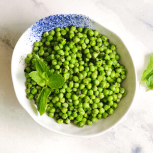 Minty Buttery Green Peas Recipe