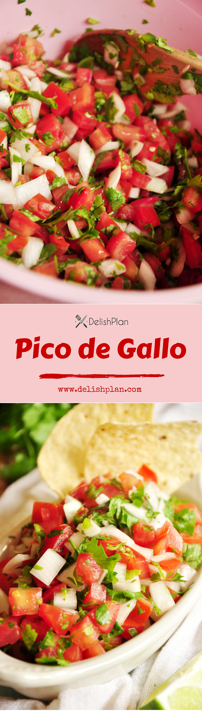 Simple and authentic pico de gallo recipe that goes well with basically all Mexican dishes.