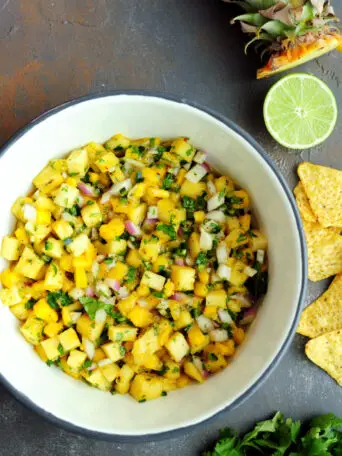 Pineapple Mango Pico de Gallo