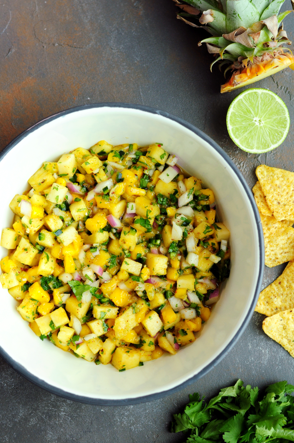 Pineapple Mango Pico de Gallo